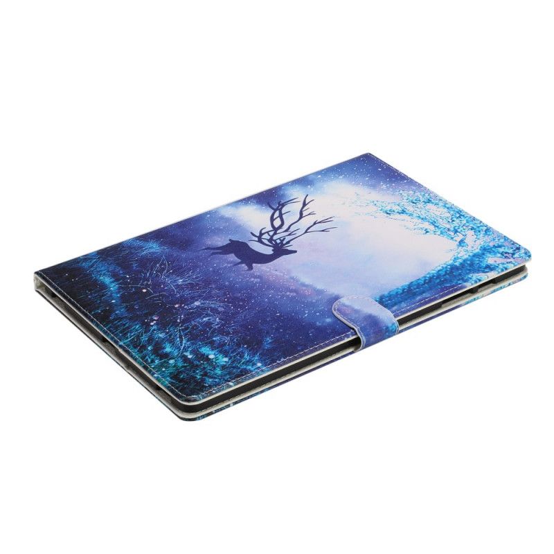 Etui Folio Samsung Galaxy Tab S7 Plus Jasnoniebieski Ciemnoniebieski Jeleń