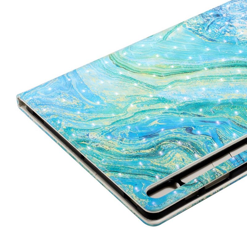 Etui Folio Samsung Galaxy Tab S7 Plus Zielona Fala Etui Ochronne