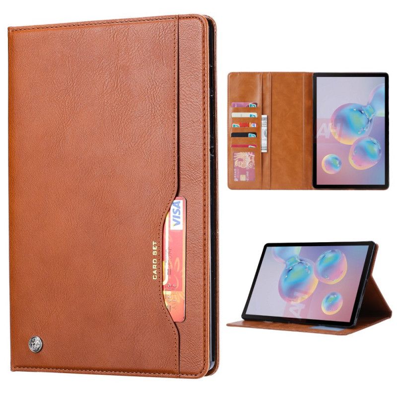 Etui Samsung Galaxy Tab S7 Plus Czerwony Czarny Zestaw Kart Etui Ochronne