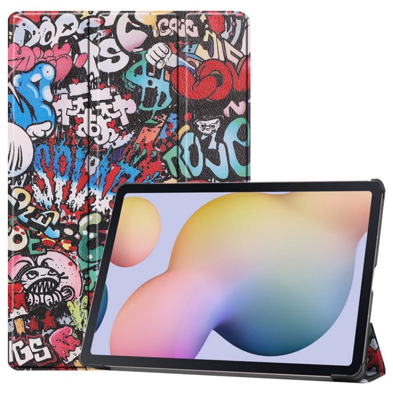 Inteligentna Obudowa Samsung Galaxy Tab S7 Plus Wzmocnione Graffiti