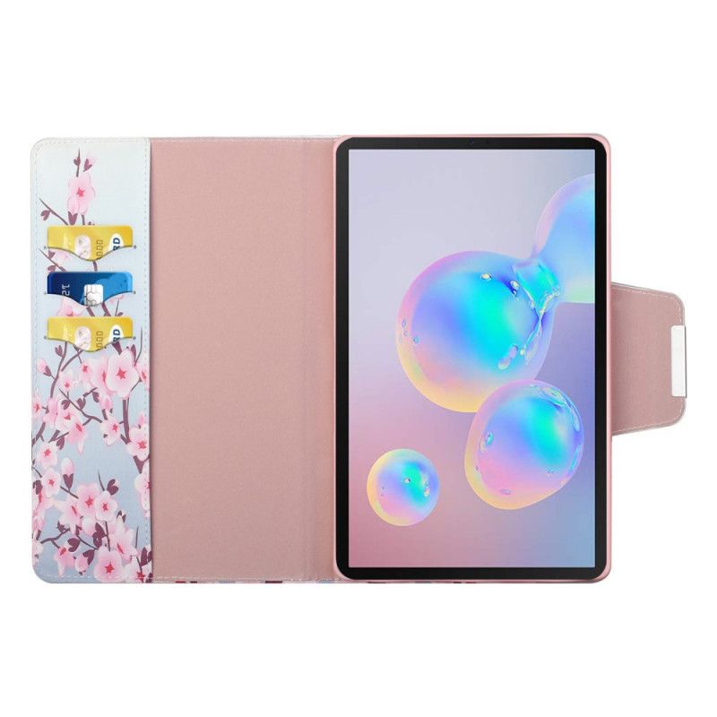 Pokrowiec Ze Sztucznej Skóry Samsung Galaxy Tab S7 Plus Sakura