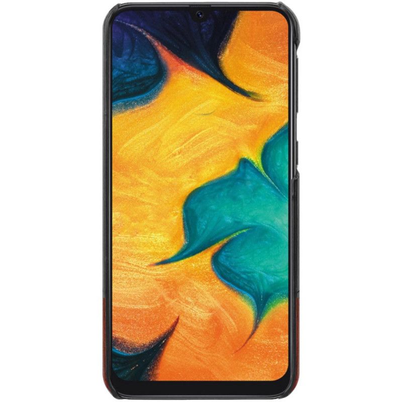 Etui Samsung Galaxy A30 Czerwony Czarny Imak Ruiyi Series Efekt Skóry Etui Ochronne