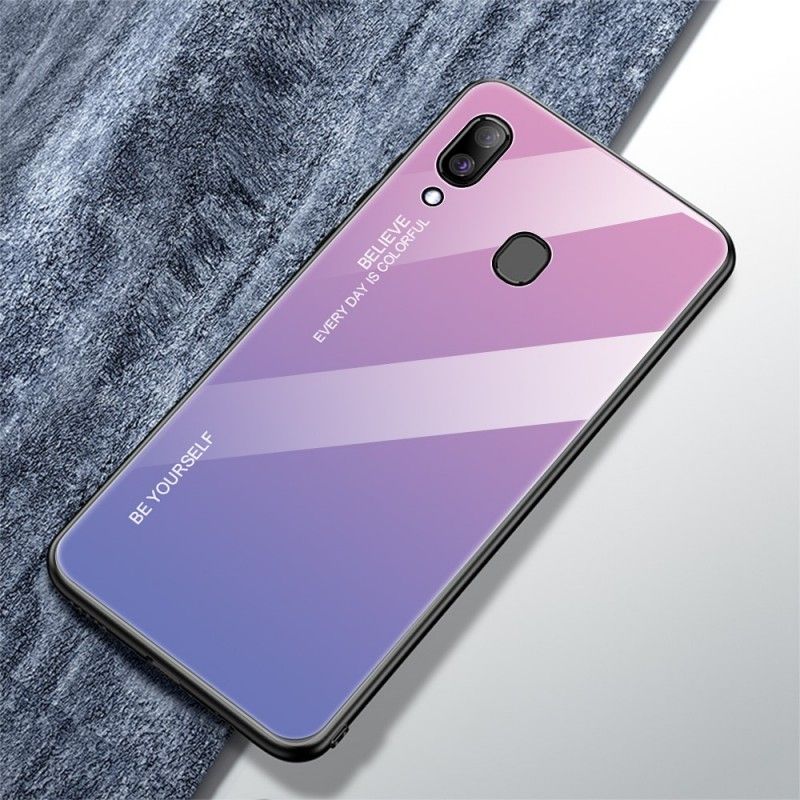 Etui Samsung Galaxy A30 Zielony Czerwony Kolor Ocynkowany