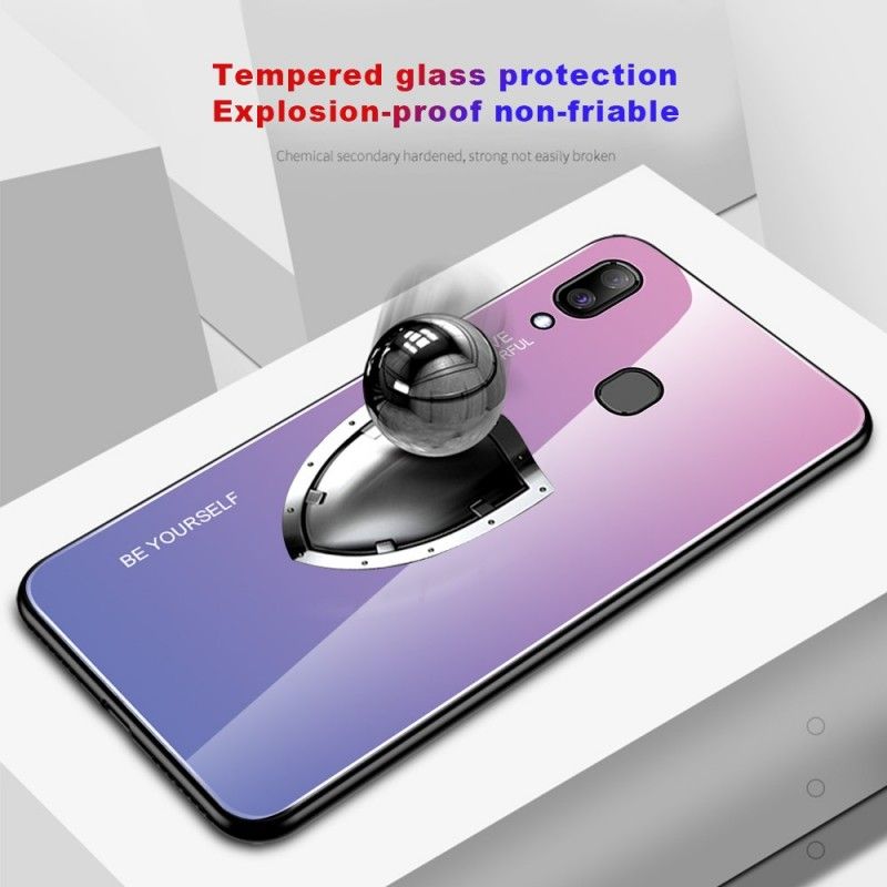 Etui Samsung Galaxy A30 Zielony Czerwony Kolor Ocynkowany