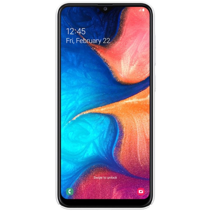 Futerały Samsung Galaxy A30 Biały Czarny Sztywny Matowy Nillkin