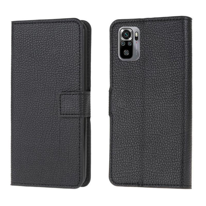 Etui Folio Xiaomi Redmi Note 10 / Note 10S Efekt Skóry Licowej Liczi Etui Ochronne