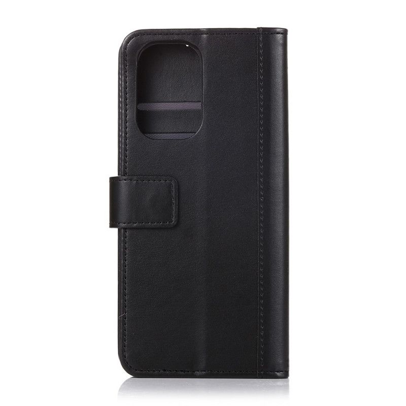 Etui Folio Xiaomi Redmi Note 10 / Note 10S Zielony Czarny Styl Dwoiny Skóry Etui Ochronne