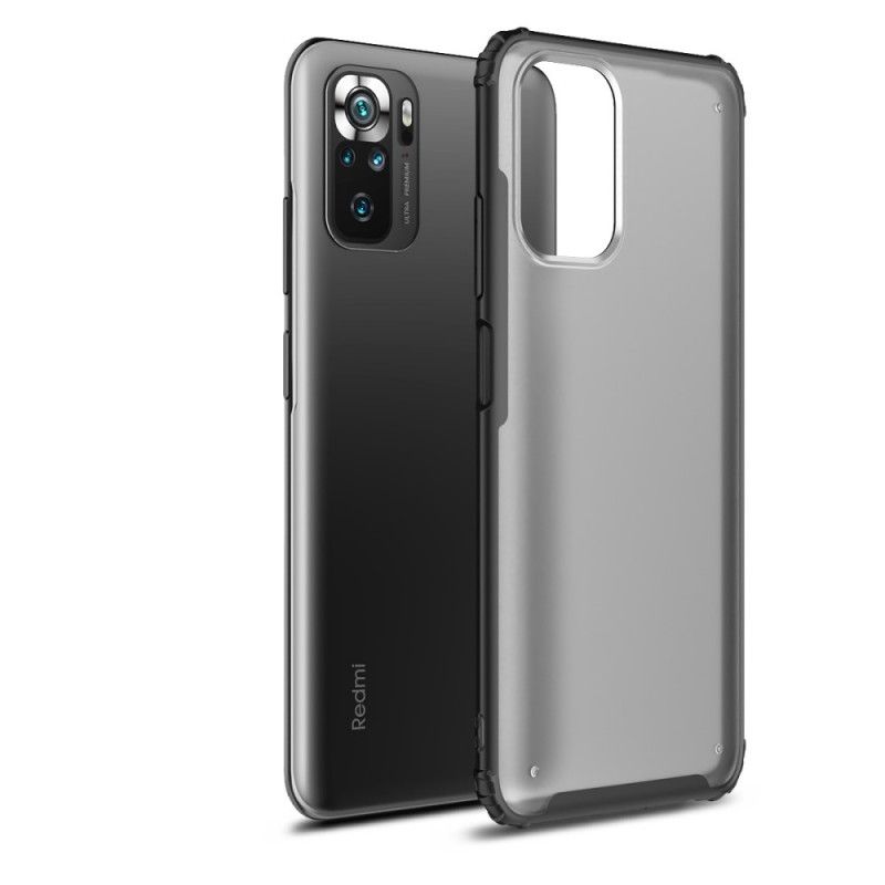 Etui Xiaomi Redmi Note 10 / Note 10S Czerwony Czarny Efekt Matowy Etui Ochronne