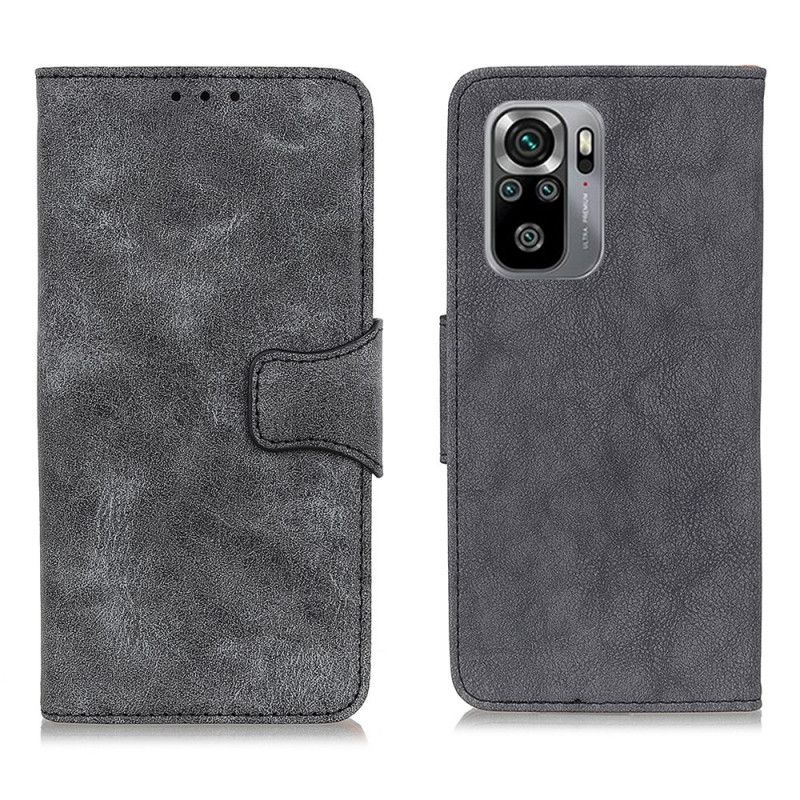 Pokrowce Xiaomi Redmi Note 10 / Note 10S Brązowy Szary Dwoina W Stylu Vintage