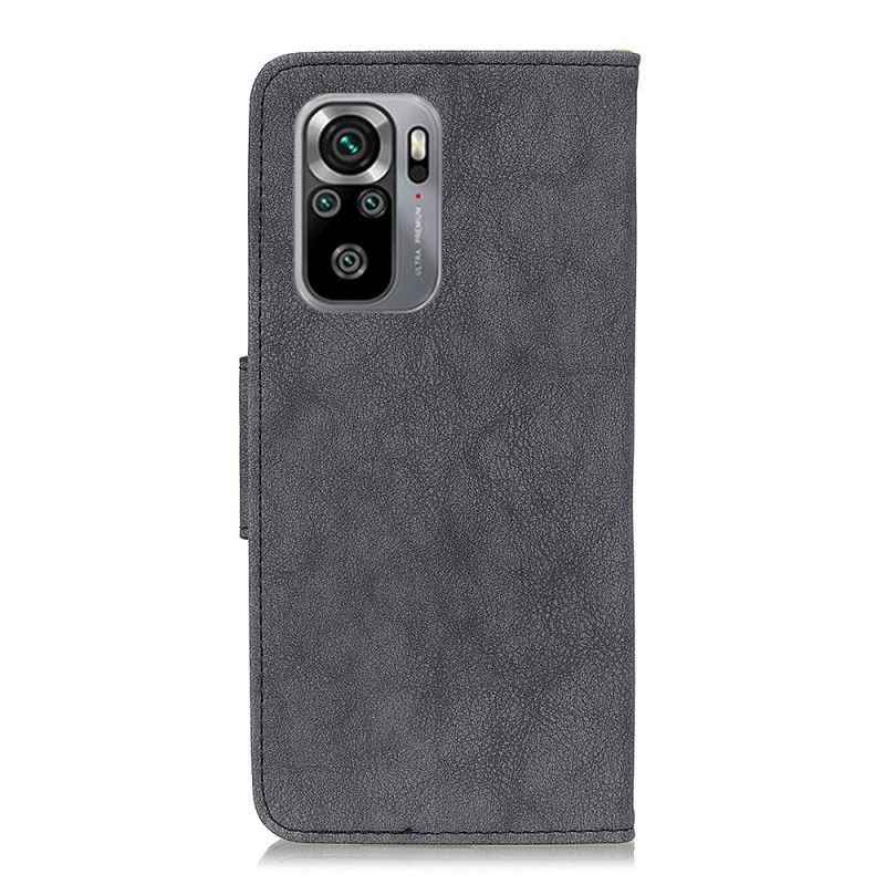 Pokrowce Xiaomi Redmi Note 10 / Note 10S Brązowy Szary Dwoina W Stylu Vintage