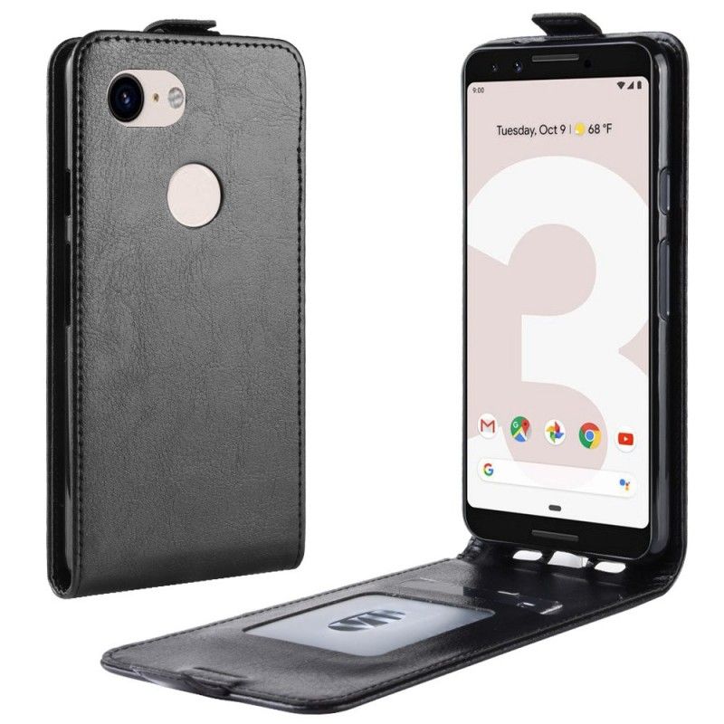 Etui Folio Google Pixel 3A Biały Czarny Składany Etui Ochronne