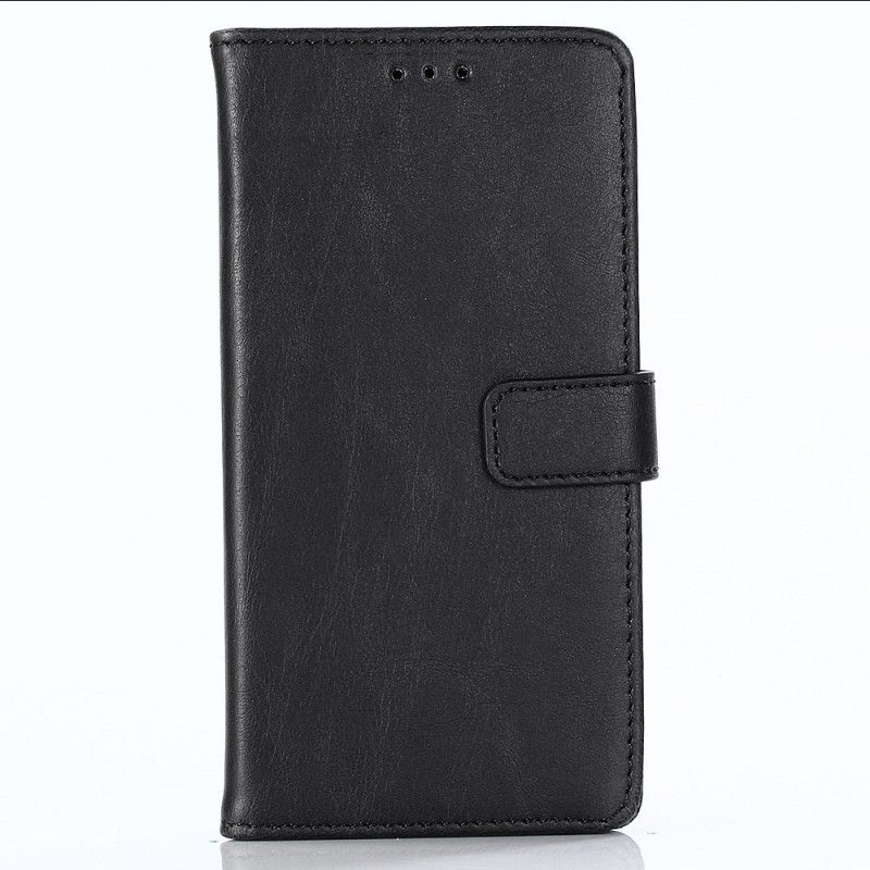 Etui Folio Google Pixel 3A Czarny Efekt Skóry Matowej Retro Etui Ochronne