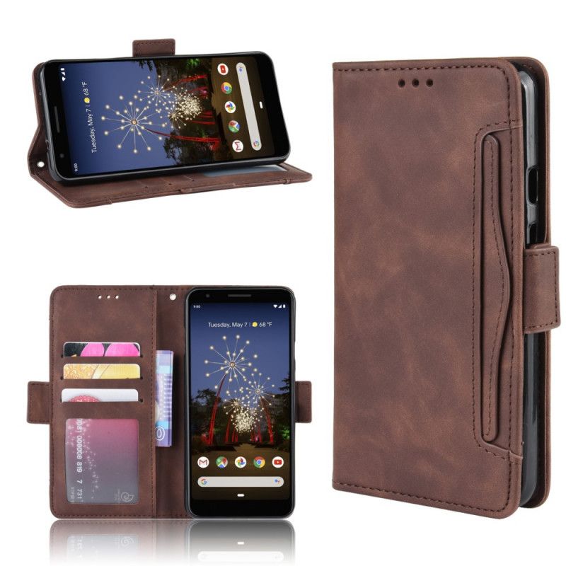 Etui Folio Google Pixel 3A Czerwony Czarny Karta Wielofunkcyjna Pierwszej Klasy Etui Ochronne