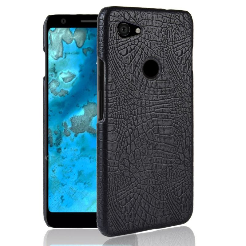 Futerały Google Pixel 3A Czerwony Czarny Etui na Telefon Styl Skóry Krokodyla