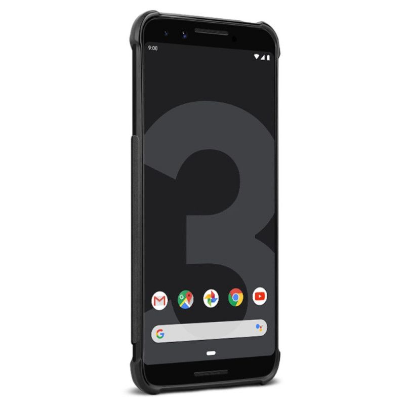 Futerały Google Pixel 3 Etui na Telefon Szczotkowane Włókno Węglowe Imak