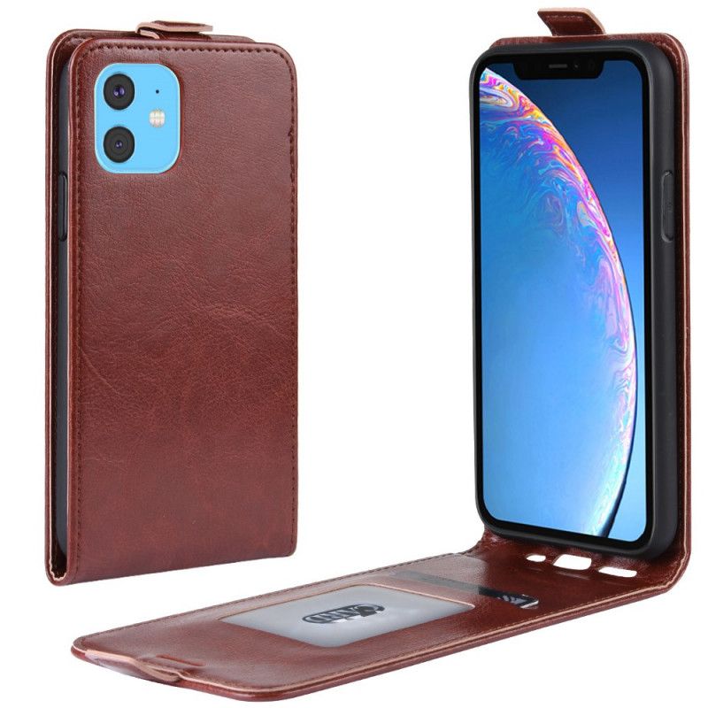 Etui Folio iPhone 11 Biały Czarny Składanie W Stylu Retro