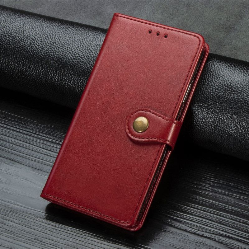 Etui Folio iPhone 11 Czerwony Czarny Projekt Premium Etui Ochronne