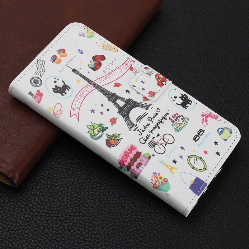 Etui Folio iPhone 11 Kocham Paryż