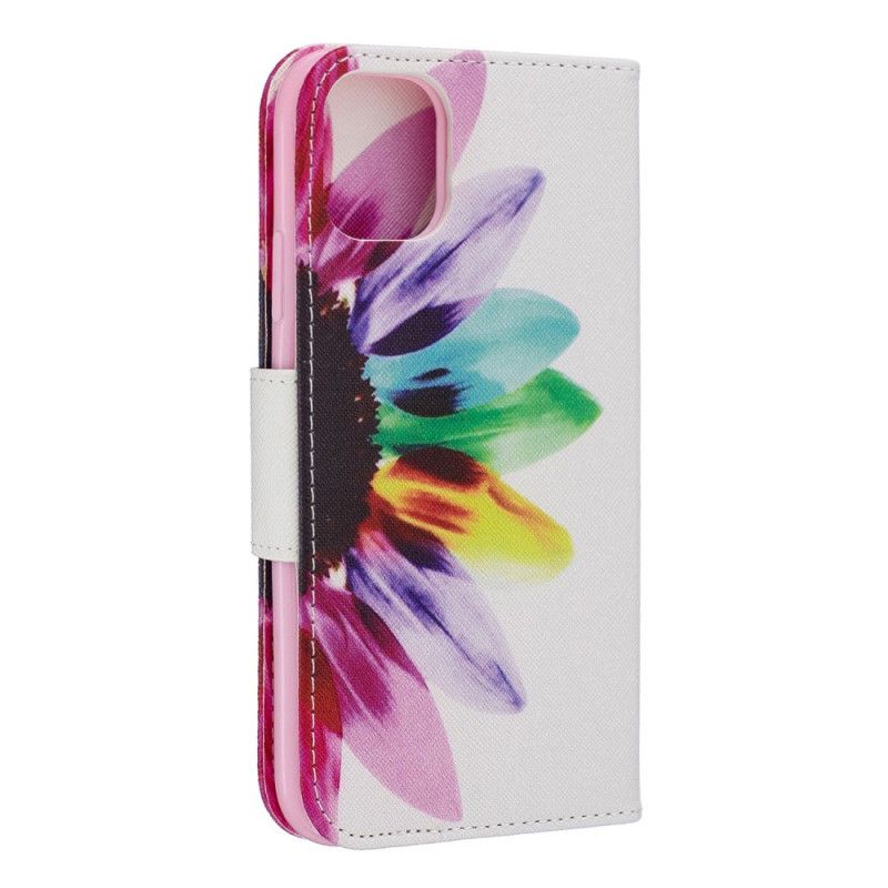 Etui Folio iPhone 11 Kwiat Akwareli Etui Ochronne