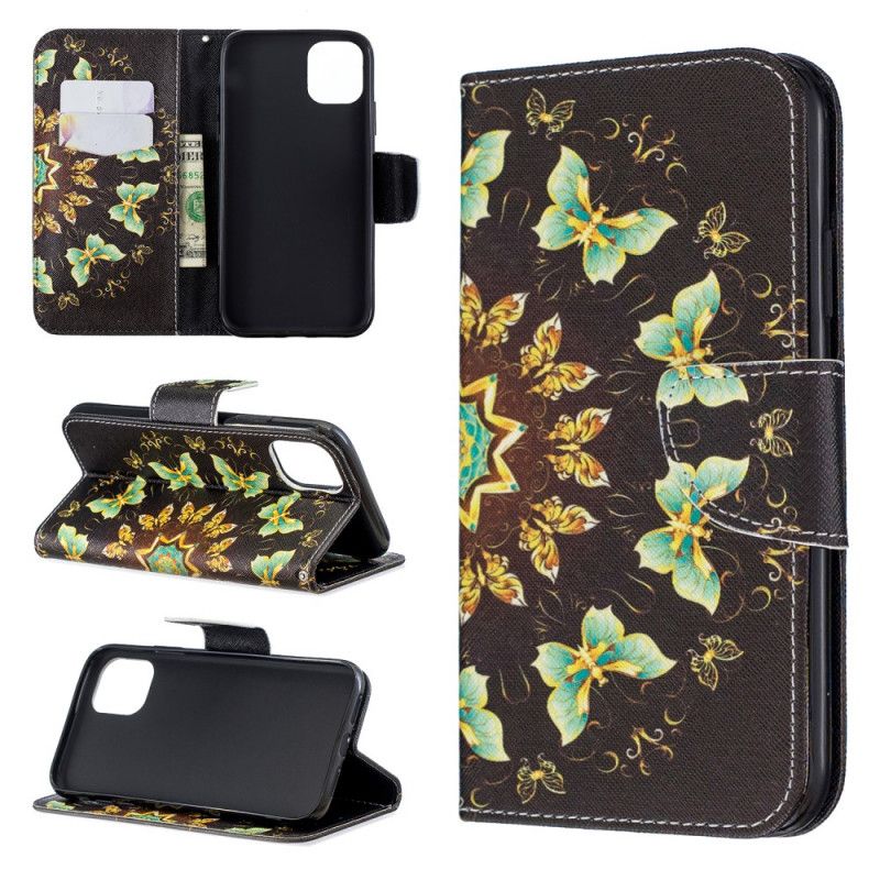 Etui Folio iPhone 11 Mandala Motyla