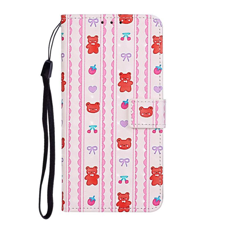 Etui Folio iPhone 11 Regulowany Pasek Do Pluszowego Misia