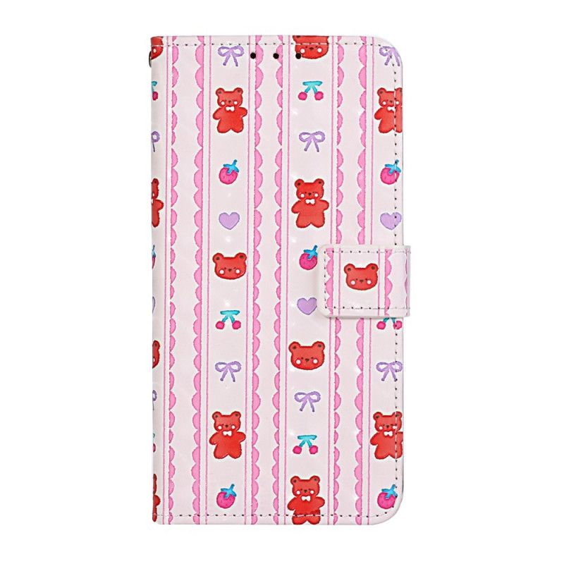 Etui Folio iPhone 11 Regulowany Pasek Do Pluszowego Misia