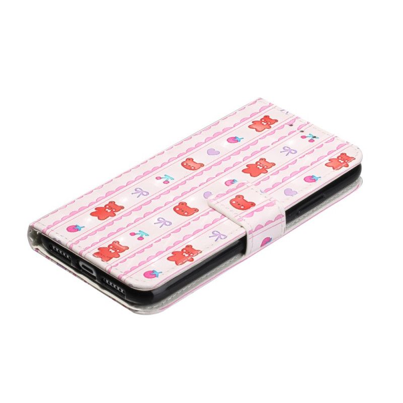 Etui Folio iPhone 11 Regulowany Pasek Do Pluszowego Misia