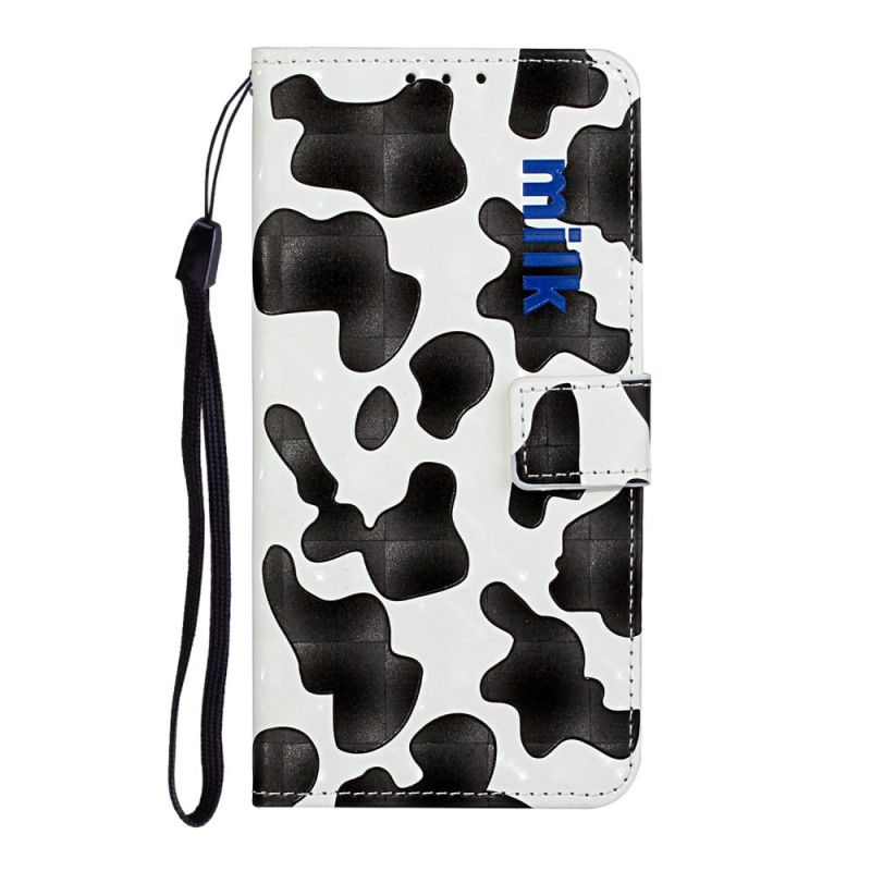 Etui Folio iPhone 11 Regulowany Pasek Ze Skóry Bydlęcej Etui Ochronne