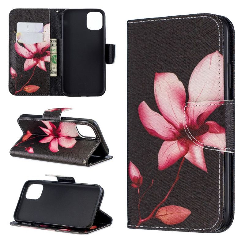 Etui Folio iPhone 11 Różowy Kwiat