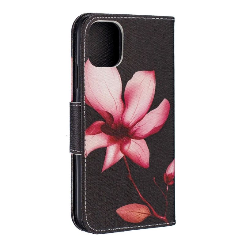 Etui Folio iPhone 11 Różowy Kwiat