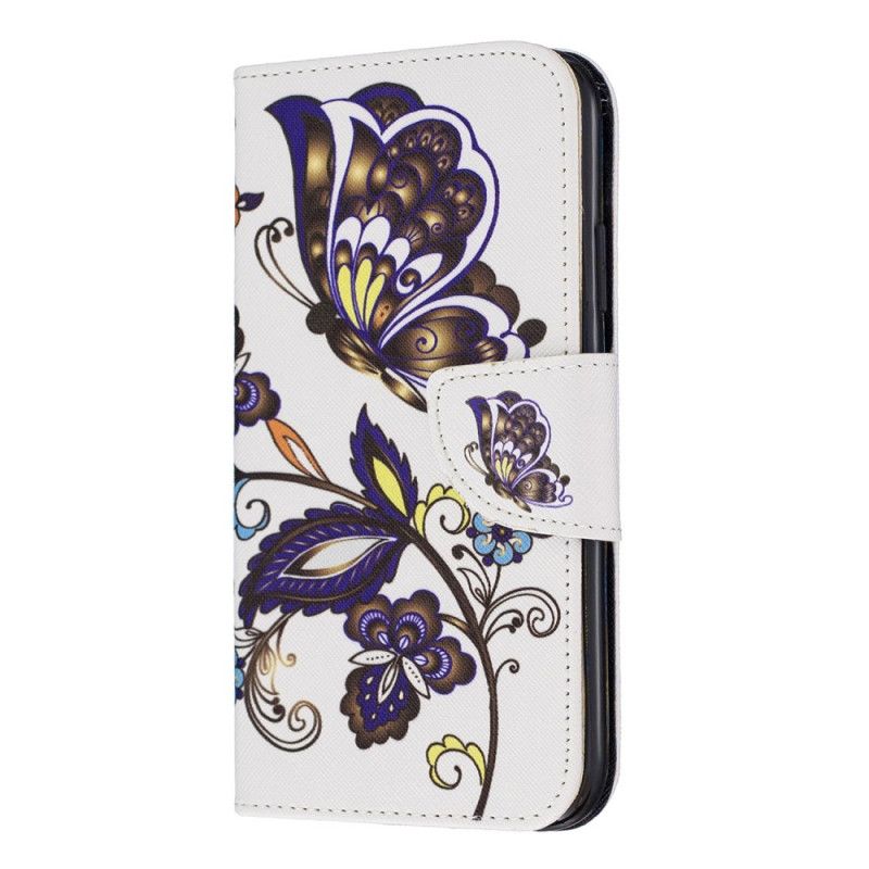 Etui Folio iPhone 11 Tatuaż Motyla Etui Ochronne