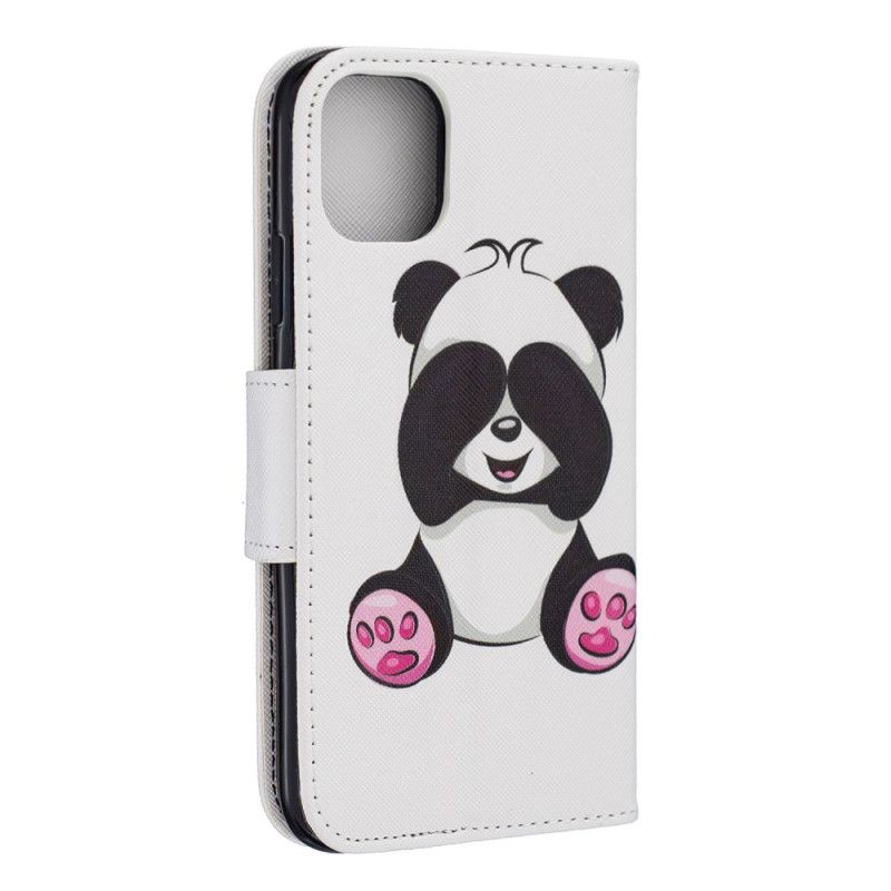 Etui Folio iPhone 11 Zabawna Panda