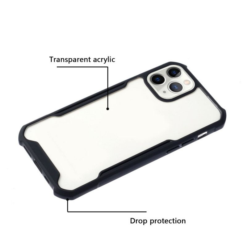 Etui iPhone 11 Czerwony Czarny Hybryda Z Kolorowymi Krawędziami Etui Ochronne