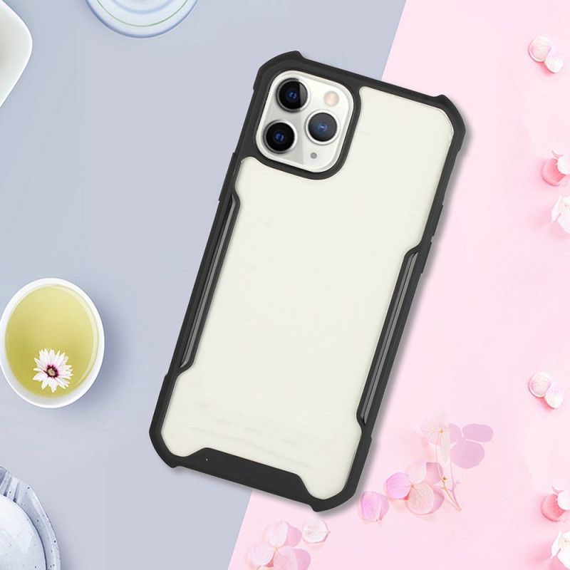 Etui iPhone 11 Czerwony Czarny Hybryda Z Kolorowymi Krawędziami Etui Ochronne