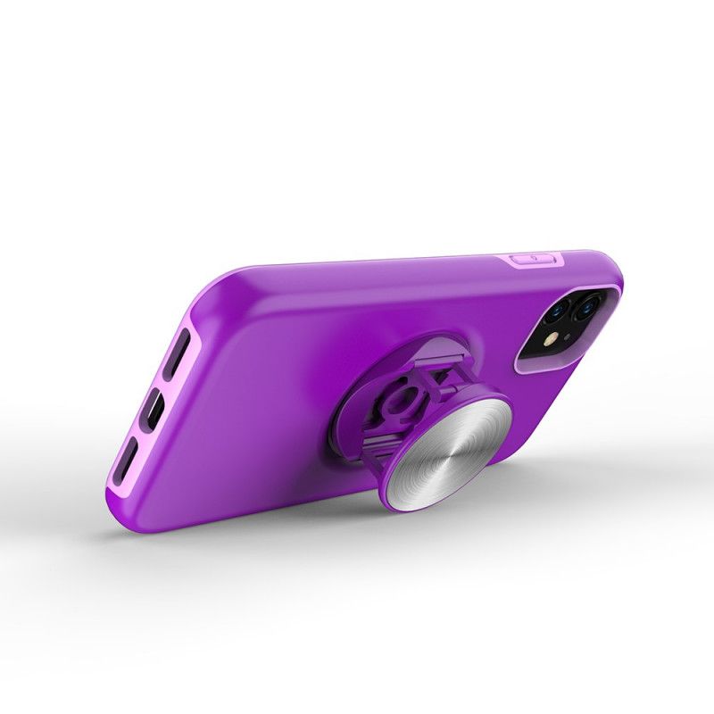 Etui iPhone 11 Czerwony Czarny Wymienny Nośnik Magnetyczny Etui Ochronne