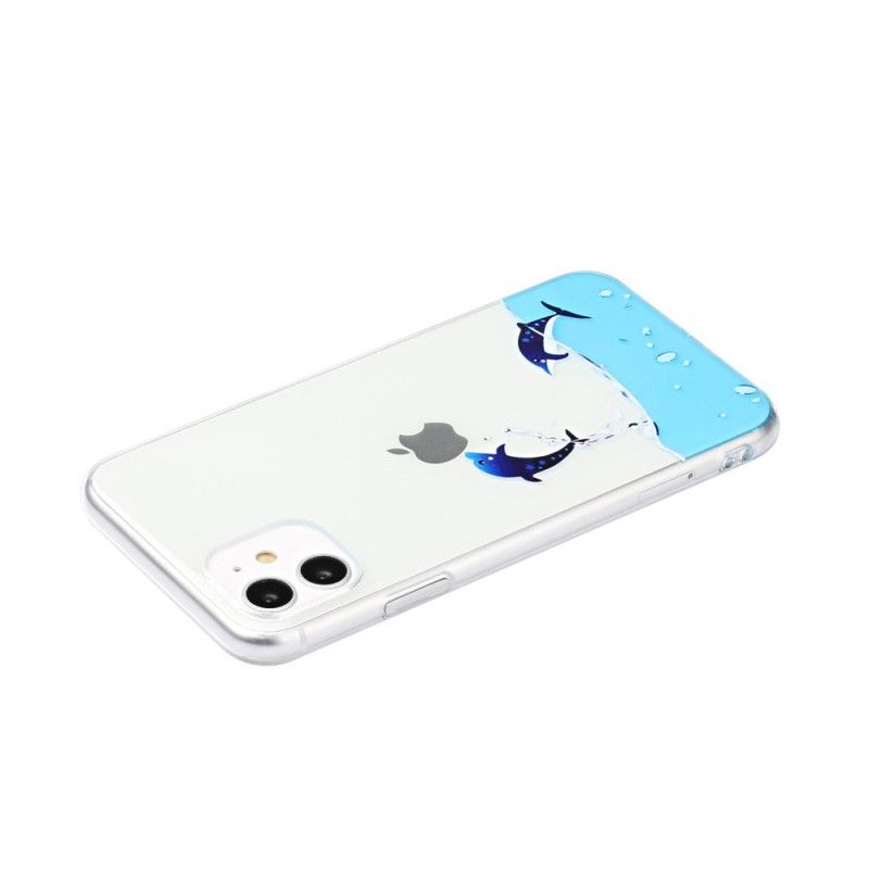 Etui iPhone 11 Gry Z Delfinami