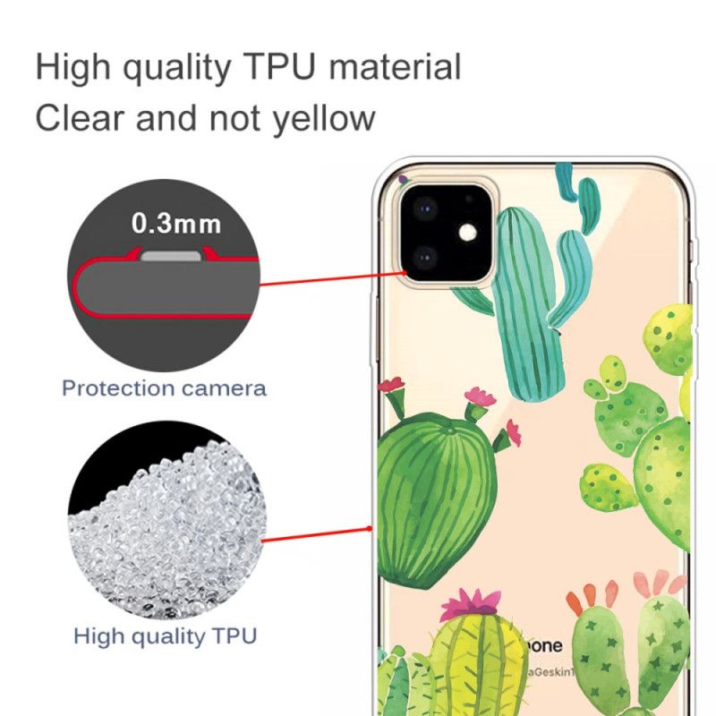 Etui iPhone 11 Kaktus Akwarelowy Etui Ochronne