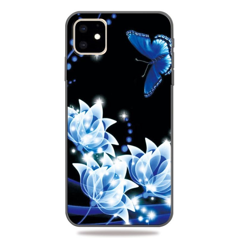 Etui iPhone 11 Motyle I Lilie Wodne Etui Ochronne