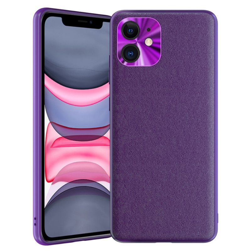 Etui iPhone 11 Pomarańczowy Czarny Kolor Skóry W Stylu Etui Ochronne