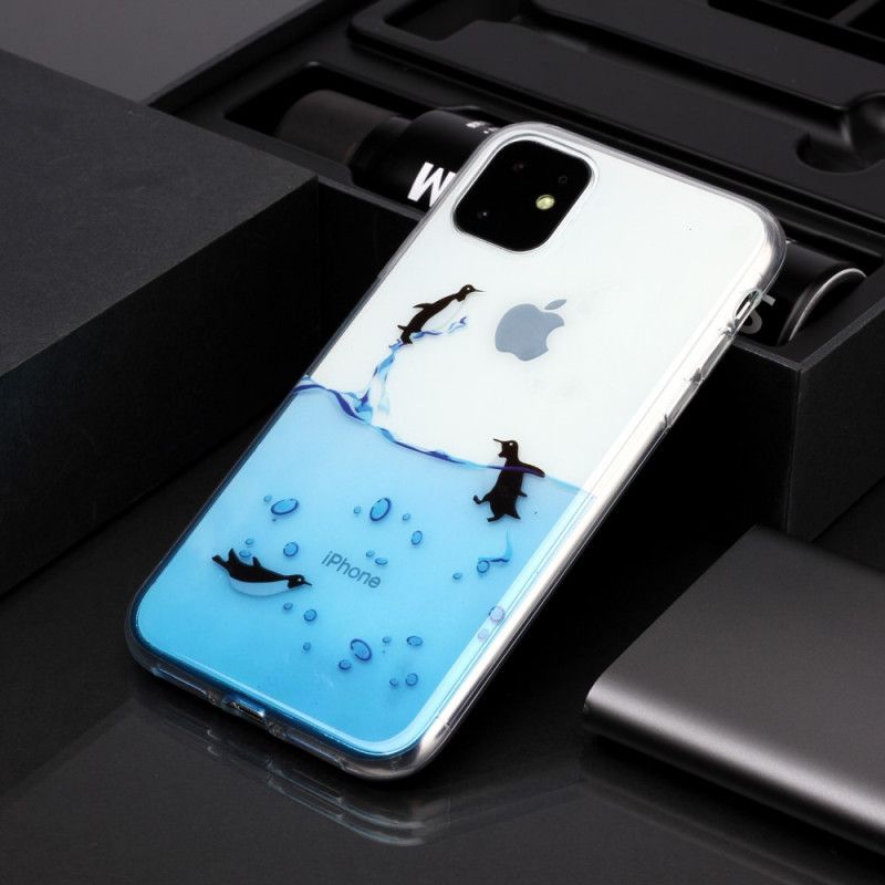 Etui iPhone 11 Przezroczysta Gra W Pingwina