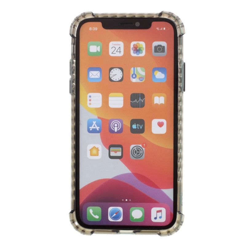 Etui iPhone 11 Żółty Czarny Kolor Hybrydowy Akrylowo-Silikonowy Etui Ochronne