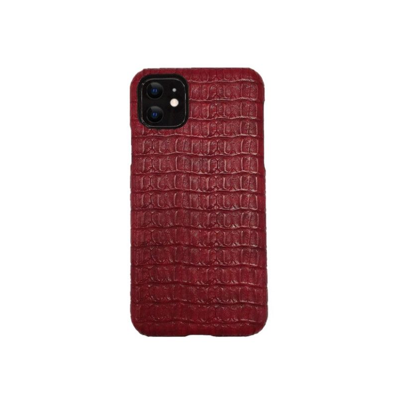 Etui iPhone 11 Szary Czarny Krokodyl W Stylu Biznesowym Etui Ochronne