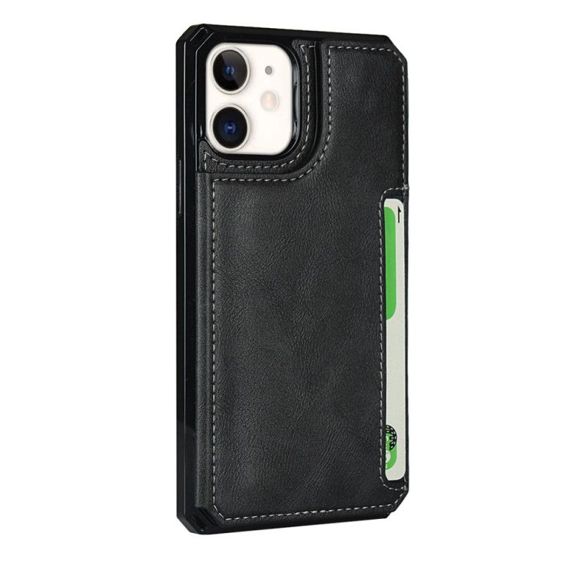 Etui iPhone 11 Szary Czarny Wielofunkcyjny Z Paskiem Etui Ochronne