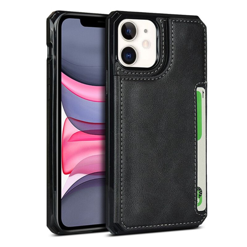 Etui iPhone 11 Szary Czarny Wielofunkcyjny Z Paskiem Etui Ochronne