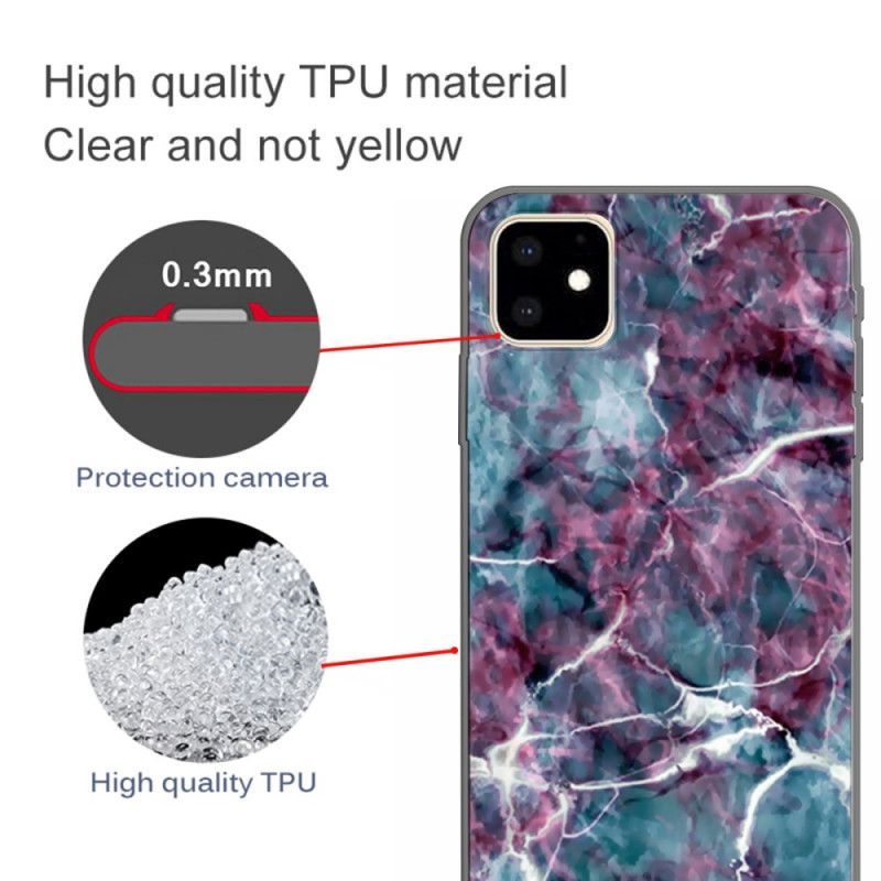 Etui iPhone 11 Turkusowy Marmur Etui Ochronne