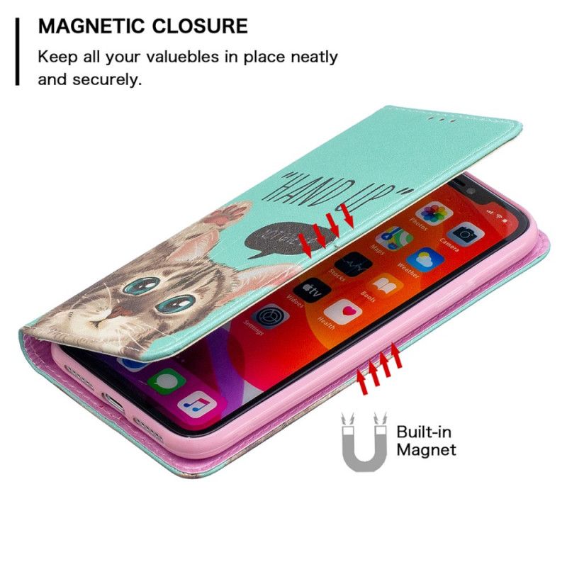 Flip Kotelot iPhone 11 Ręka W Górę