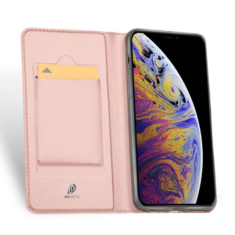 Flip Kotelot iPhone 11 Złoty Czarny Dux Ducis Z Serii Skin Pro Etui Ochronne