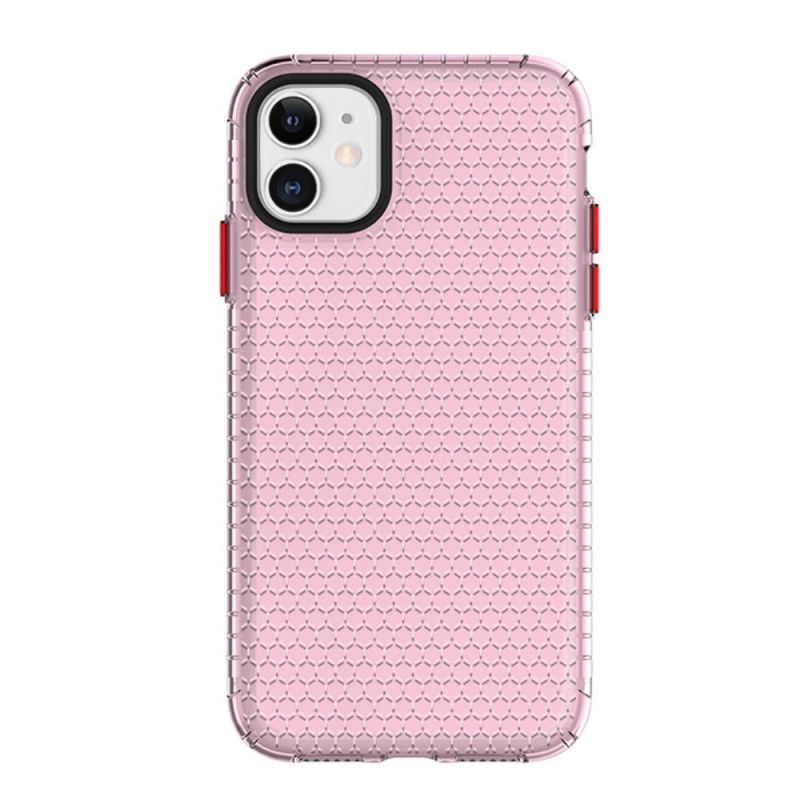 Futerały iPhone 11 Magenta Czarny Projekt W Stylu Plastra Miodu