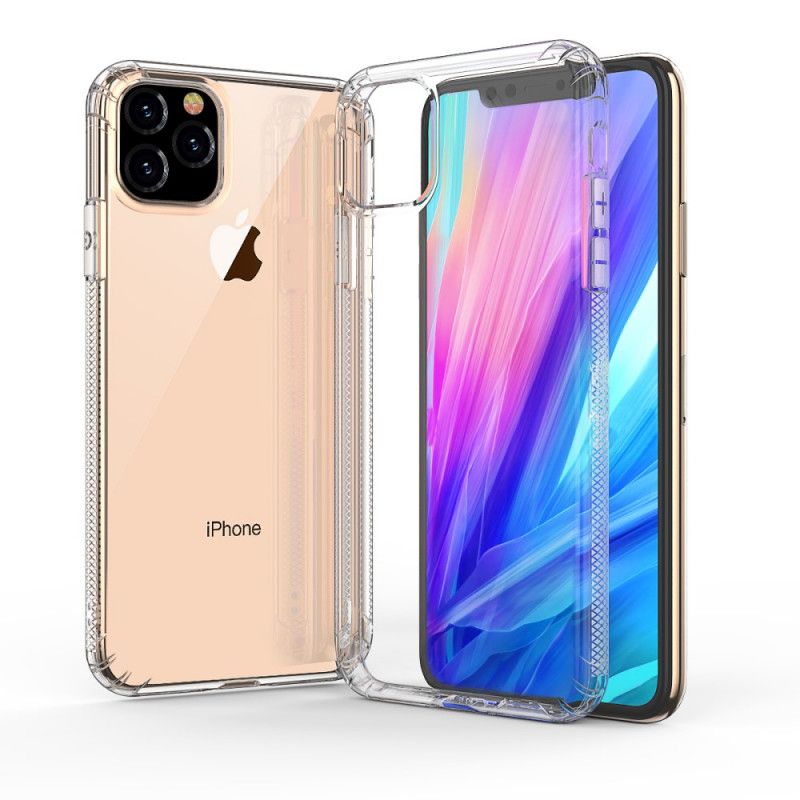 Futerały iPhone 11 Przezroczysty Czarny Etui na Telefon Przezroczyste Poduszki Ochronne Leeu