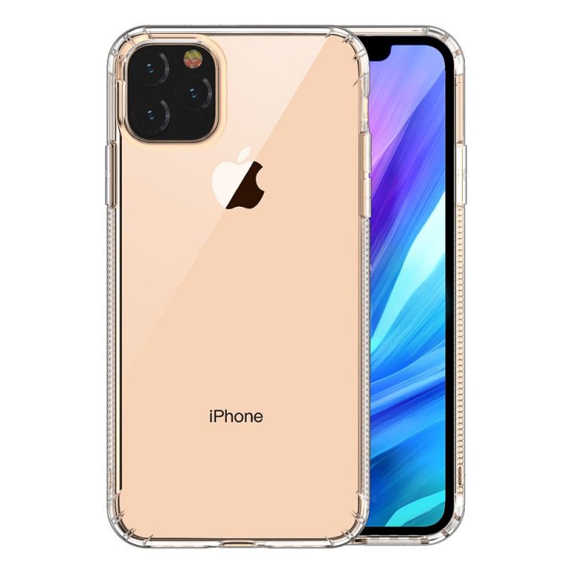 Futerały iPhone 11 Przezroczysty Czarny Etui na Telefon Przezroczyste Poduszki Ochronne Leeu